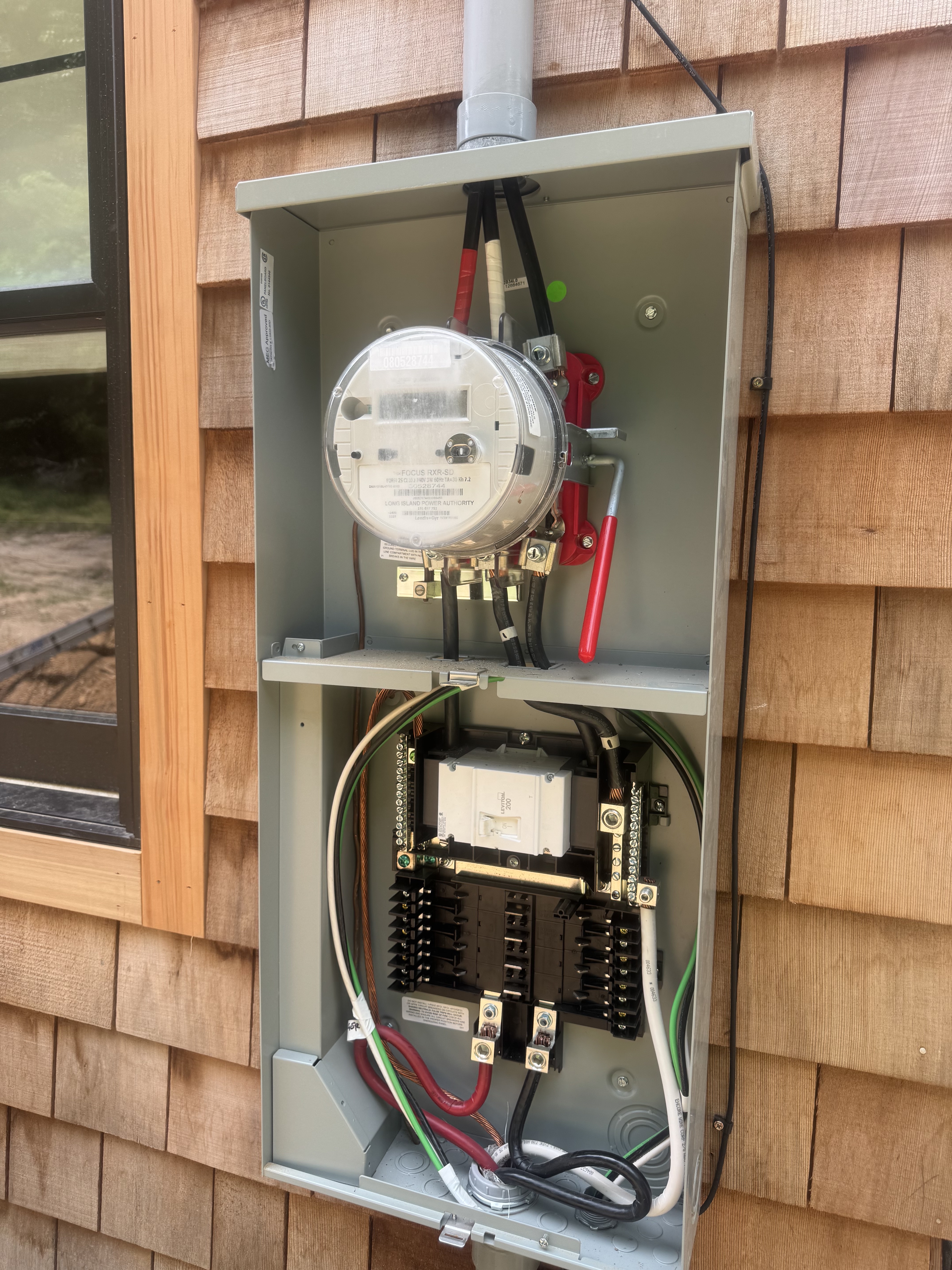 Electrical meter and panel installation